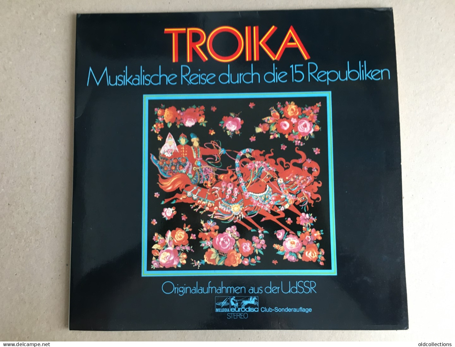 Schallplatte Vinyl Record Disque Vinyle LP Record - Russia Russie Troika Ussr Music Russian Folk Music - 2 Vinyl Discs - World Music