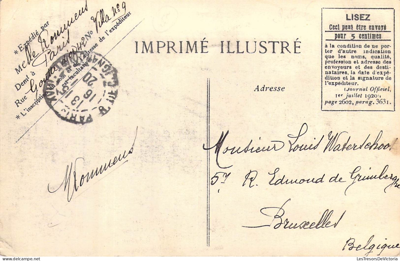 EVENEMENTS - Cinquantenaire De La République - Anniversaire De L'Armistice - 11 Novembre 1920 - Carte Postale Ancienne - Sonstige & Ohne Zuordnung