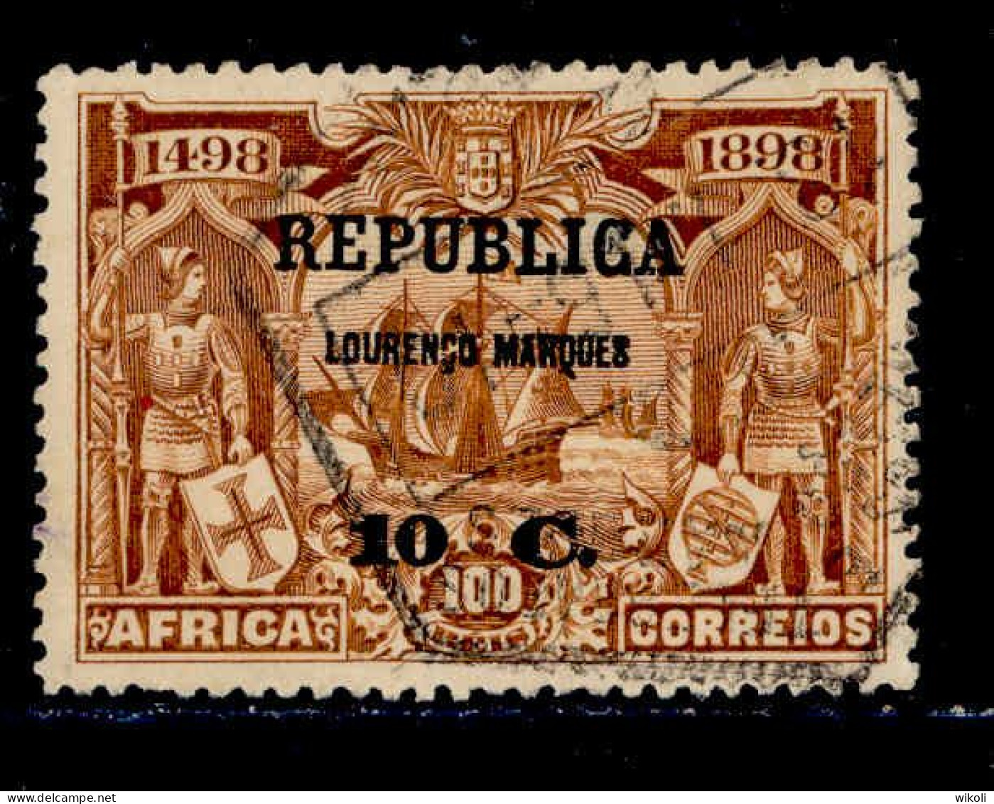 ! ! Lourenco Marques - 1913 Vasco Gama On Africa 10 C - Af. 99 - Used - Lourenco Marques