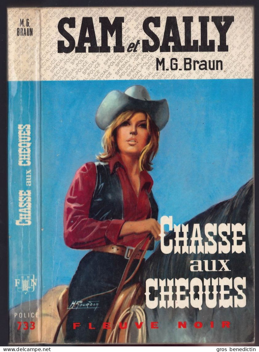 Fleuve Noir Spécial Police N°733 - Série Sam Et Sally - M.G. Braun - "Chasse Aux Chèques" - 1969 - #Ben&FNSP&Div - Fleuve Noir