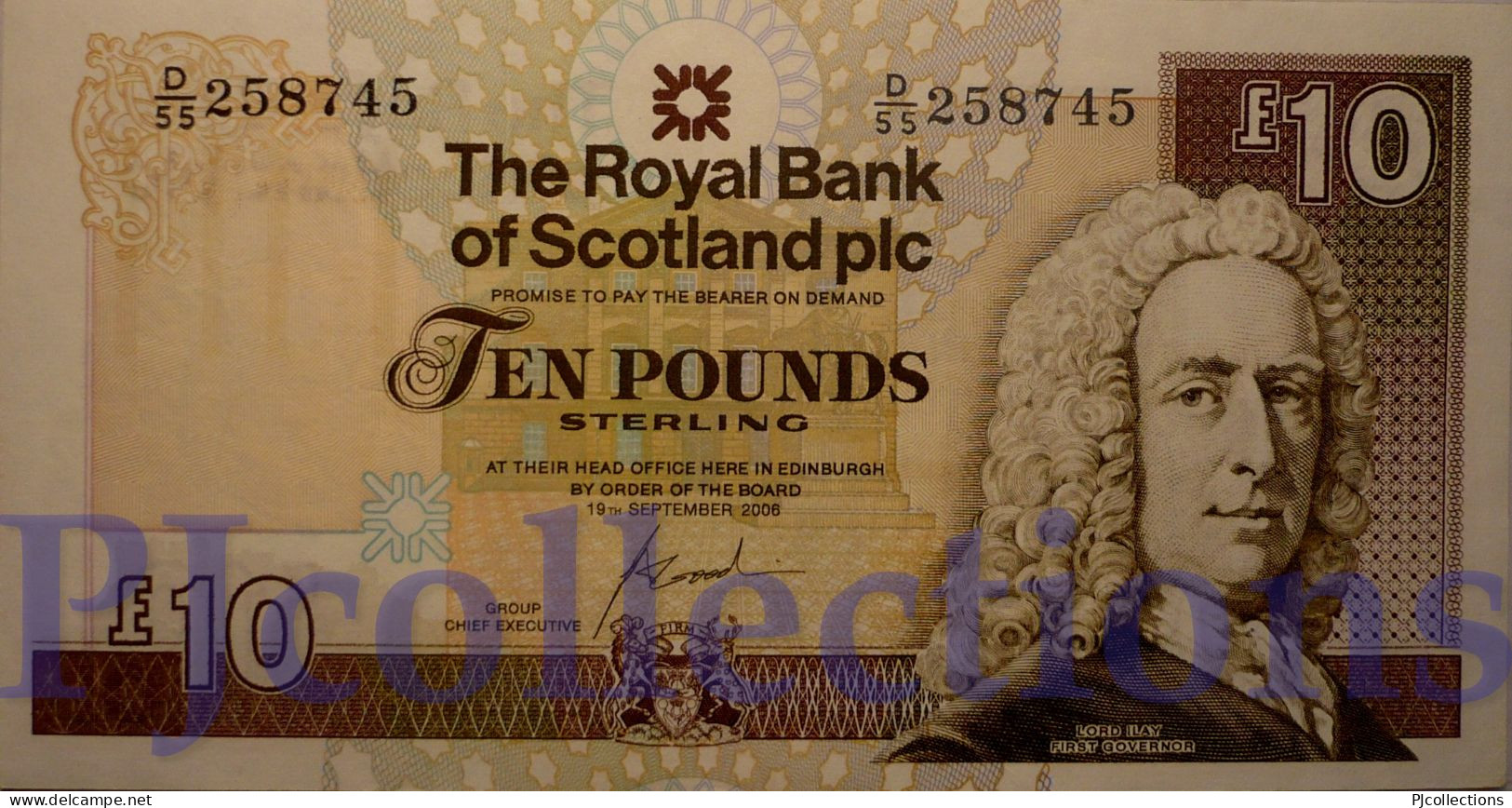 SCOTLAND 10 POUNDS 2006 PICK 353b AU/UNC - 10 Pounds