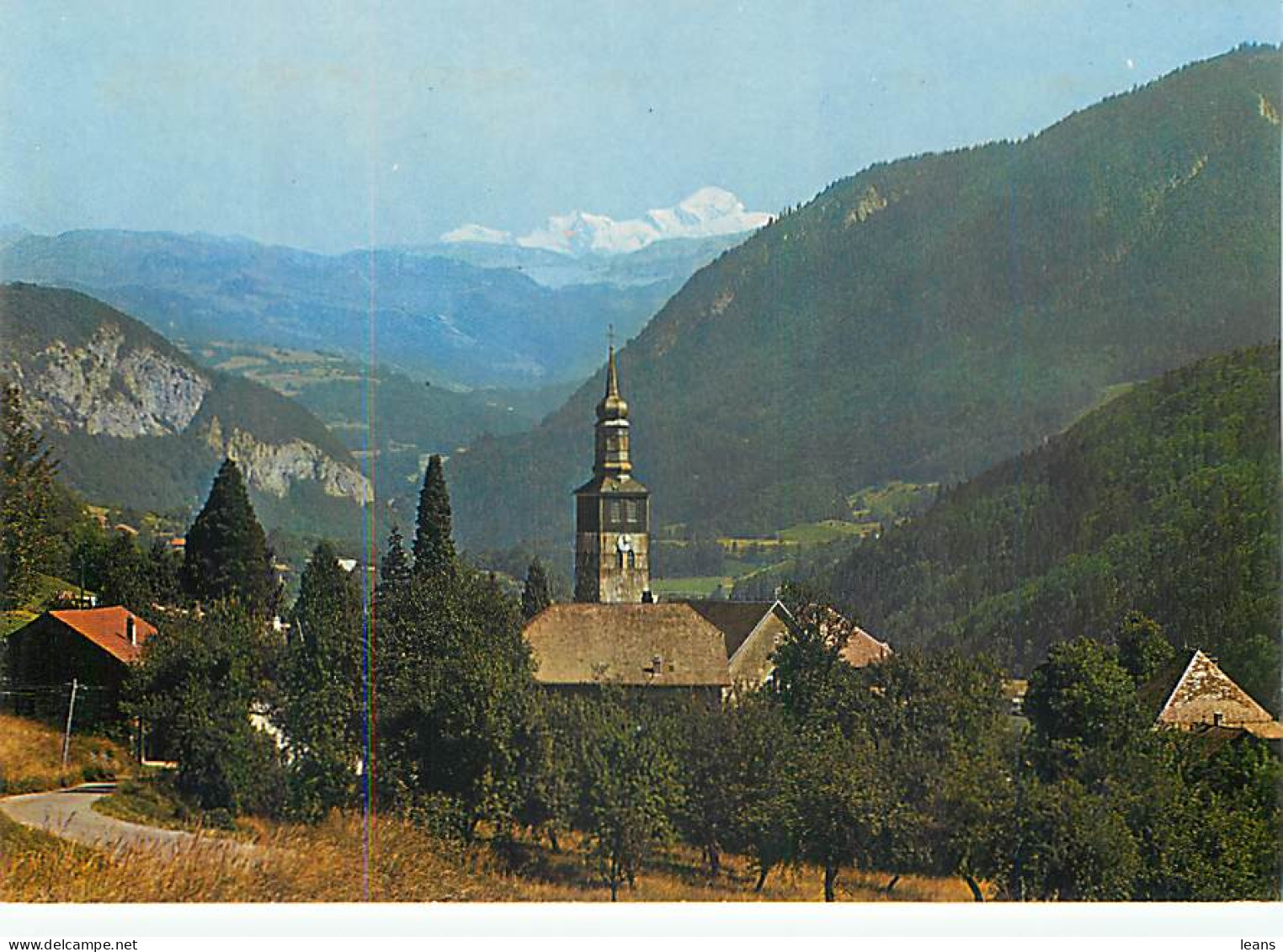 MIEUSSY - L'église Et Le Mont Blanc  - Mieussy