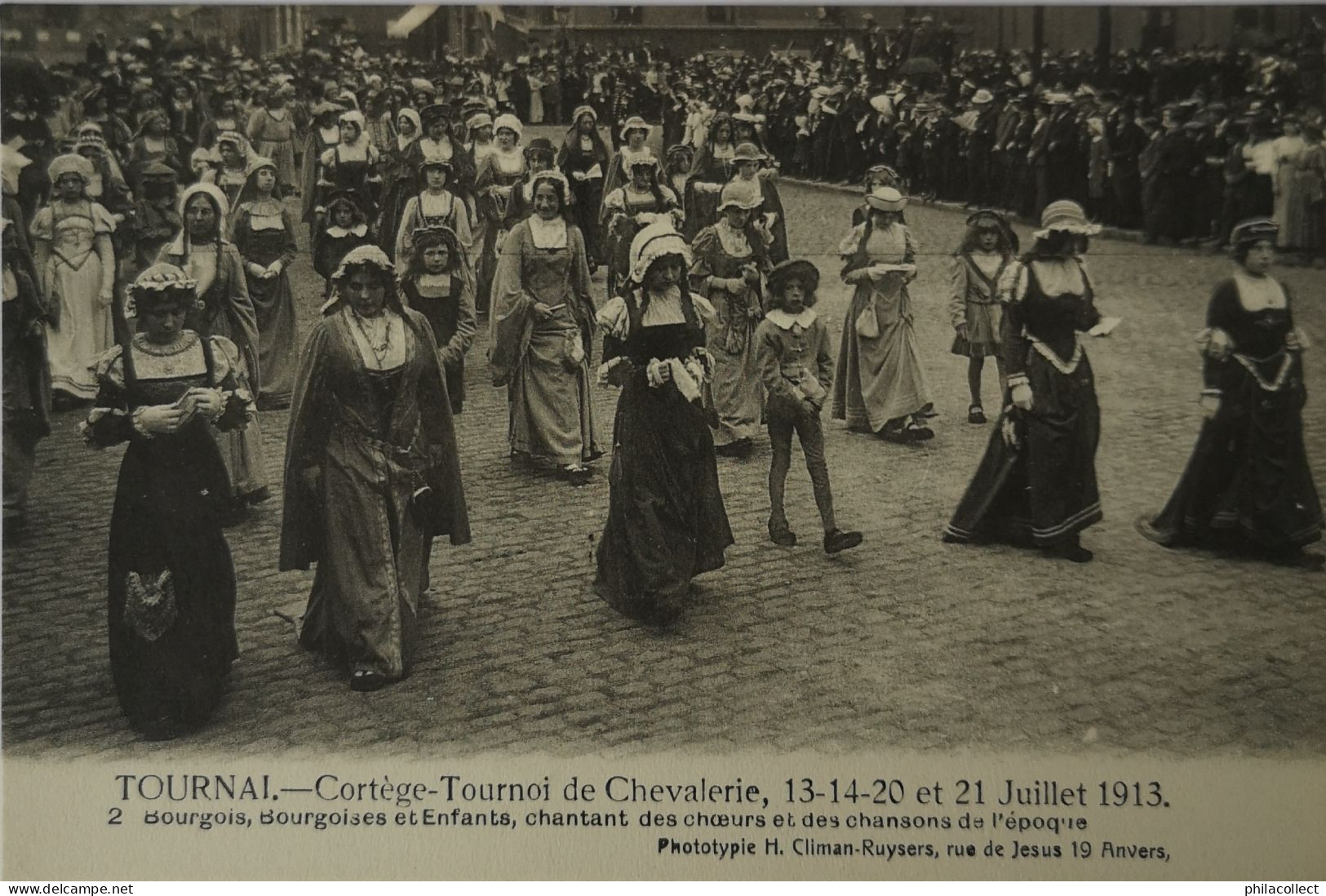 Tournai // Cortege - Tournoi De Chevalerie Juillet 1913 No. 2.  19?? - Doornik