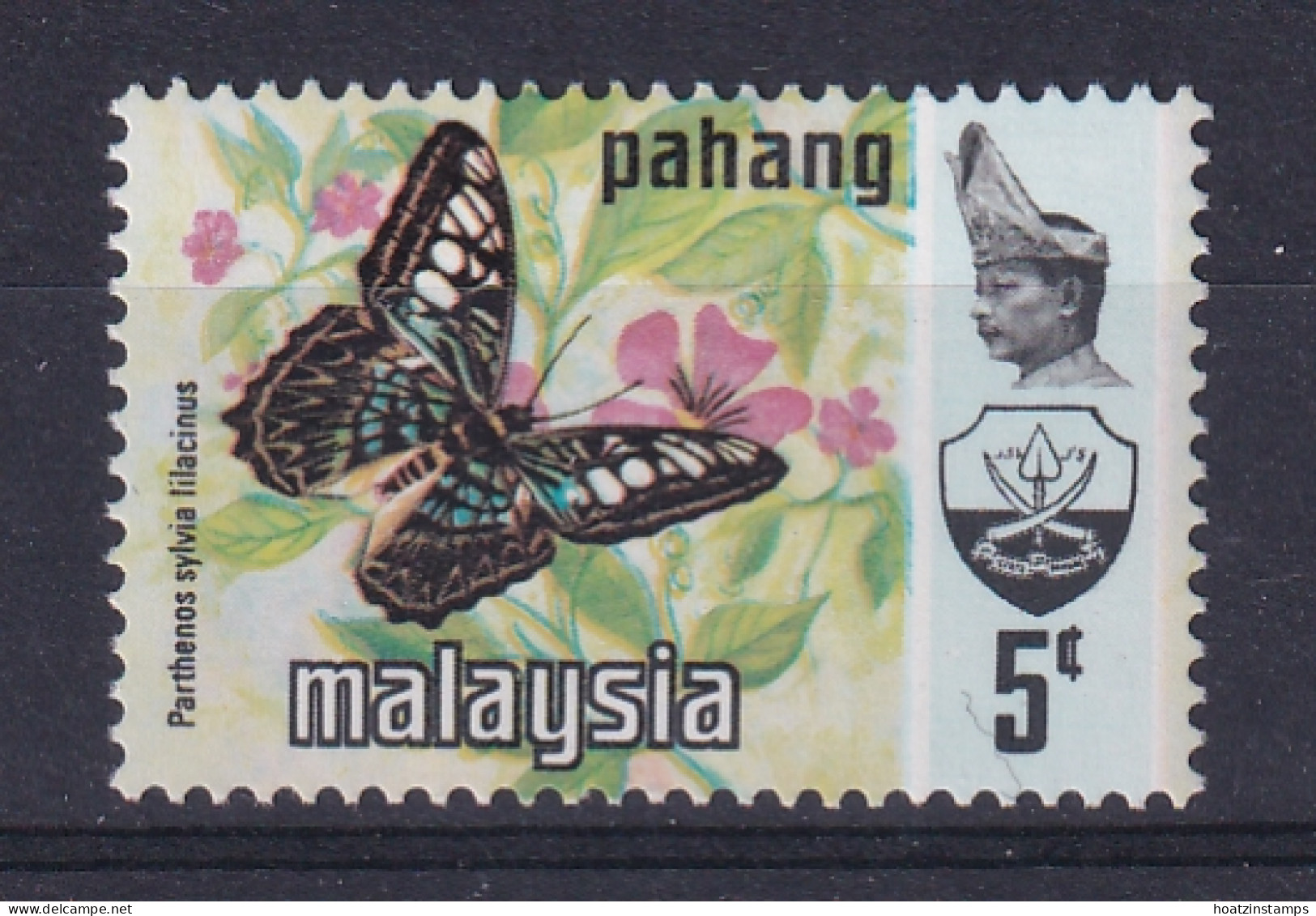 Malaya - Pahang: 1977/78   Butterflies    SG107  5c  [Photo]  MH - Pahang