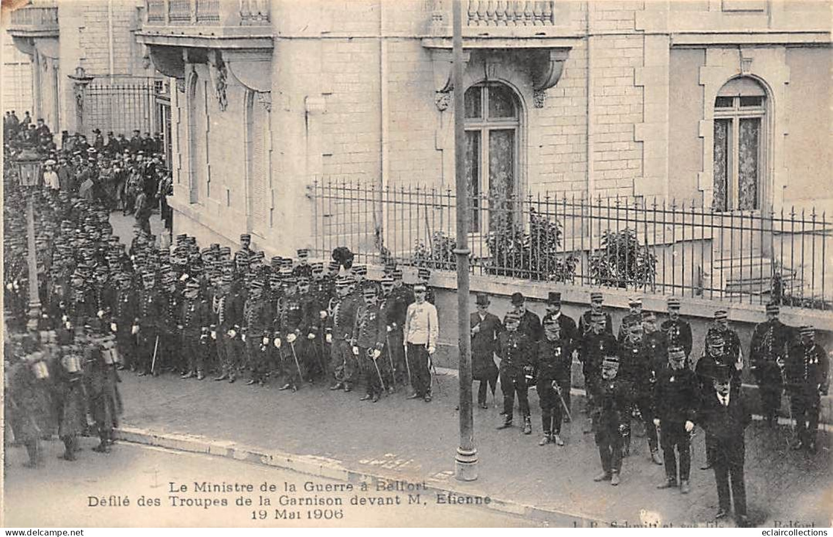 Belfort         90       Visite Du Ministre De La Guerre  1906 - Carte Molle -     (voir Scan) - Belfort - Ville