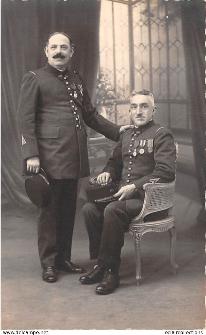 Belfort         90         2 Militaires  Avec Décorations.   Carte Photo   (voir Scan) - Belfort - Stad