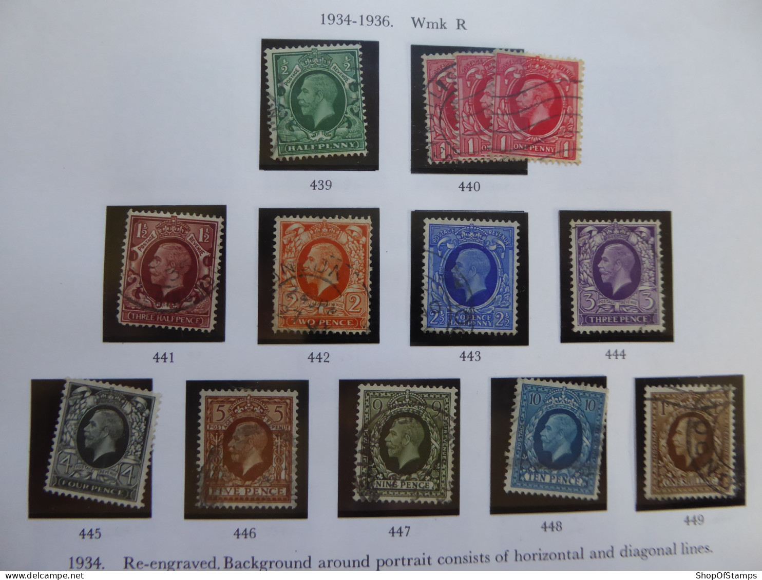 GREAT BRITAIN SG 439-449  FINE USED Stamps ONLY - Other & Unclassified