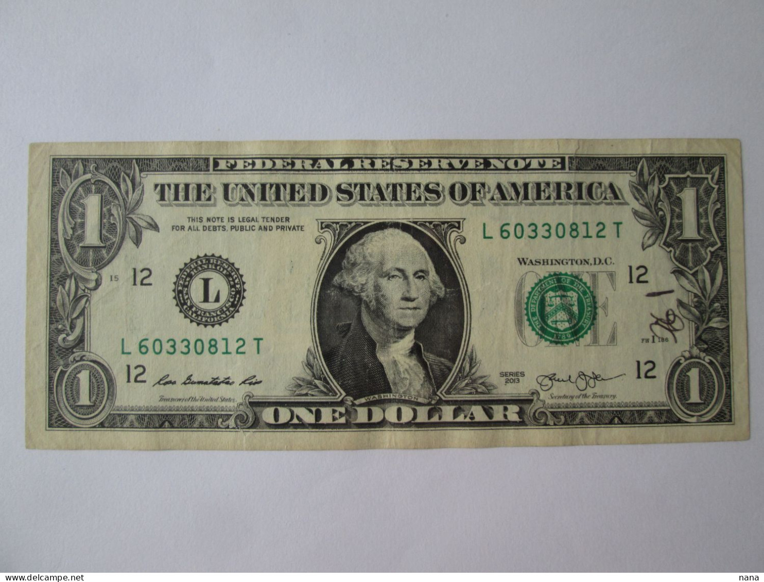 USA 1 Dollar 2013 Banknote See Pictures - Devise Nationale