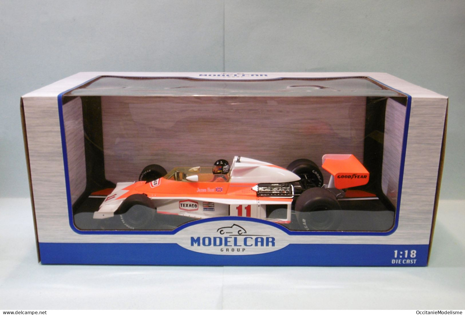 MCG Model Car Group - MCLAREN FORD M23 1ère GP France 1976 J. Hunt F1 Réf. 18612F BO 1/18 - Other & Unclassified