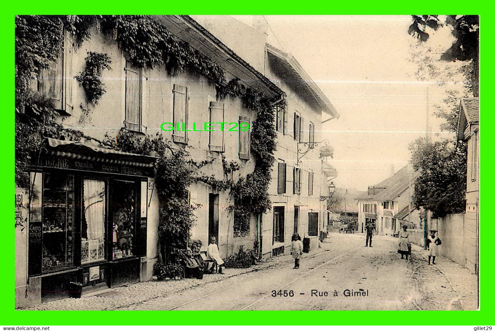 GIMEL, VAUD, SUISSE - RUE À GIMEL - ANIMÉE D'ENFANTS - PHOTOTYPIE CO - - Gimel