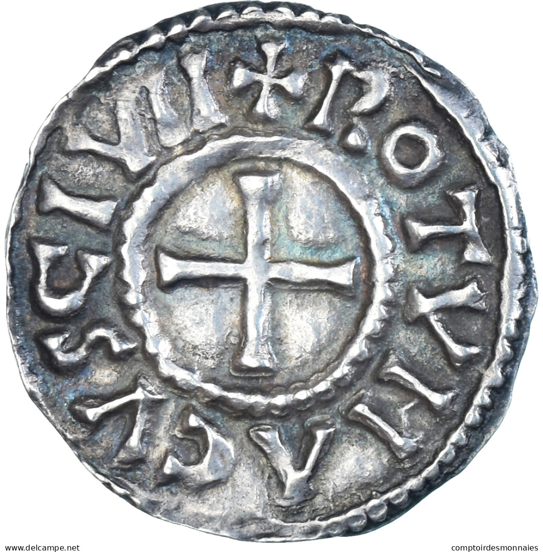 Monnaie, France, Charles Le Chauve, Denier, 843-877, Rouen, SUP, Argent - Andere & Zonder Classificatie