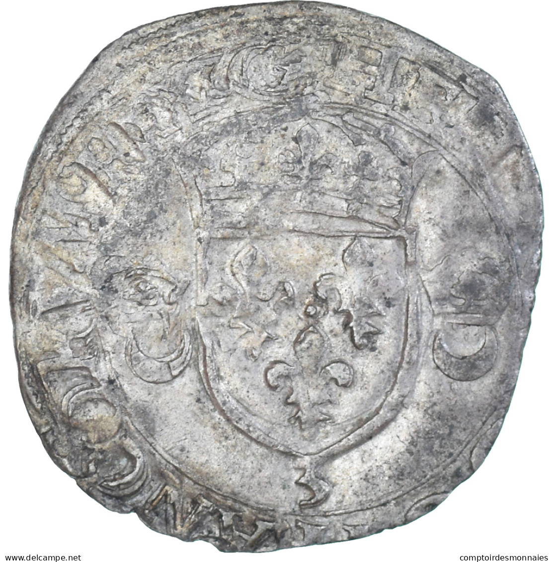 Monnaie, France, Henri II, Douzain Aux Croissants, 1549, Grenoble, TTB, Billon - 1547-1559 Heinrich II.