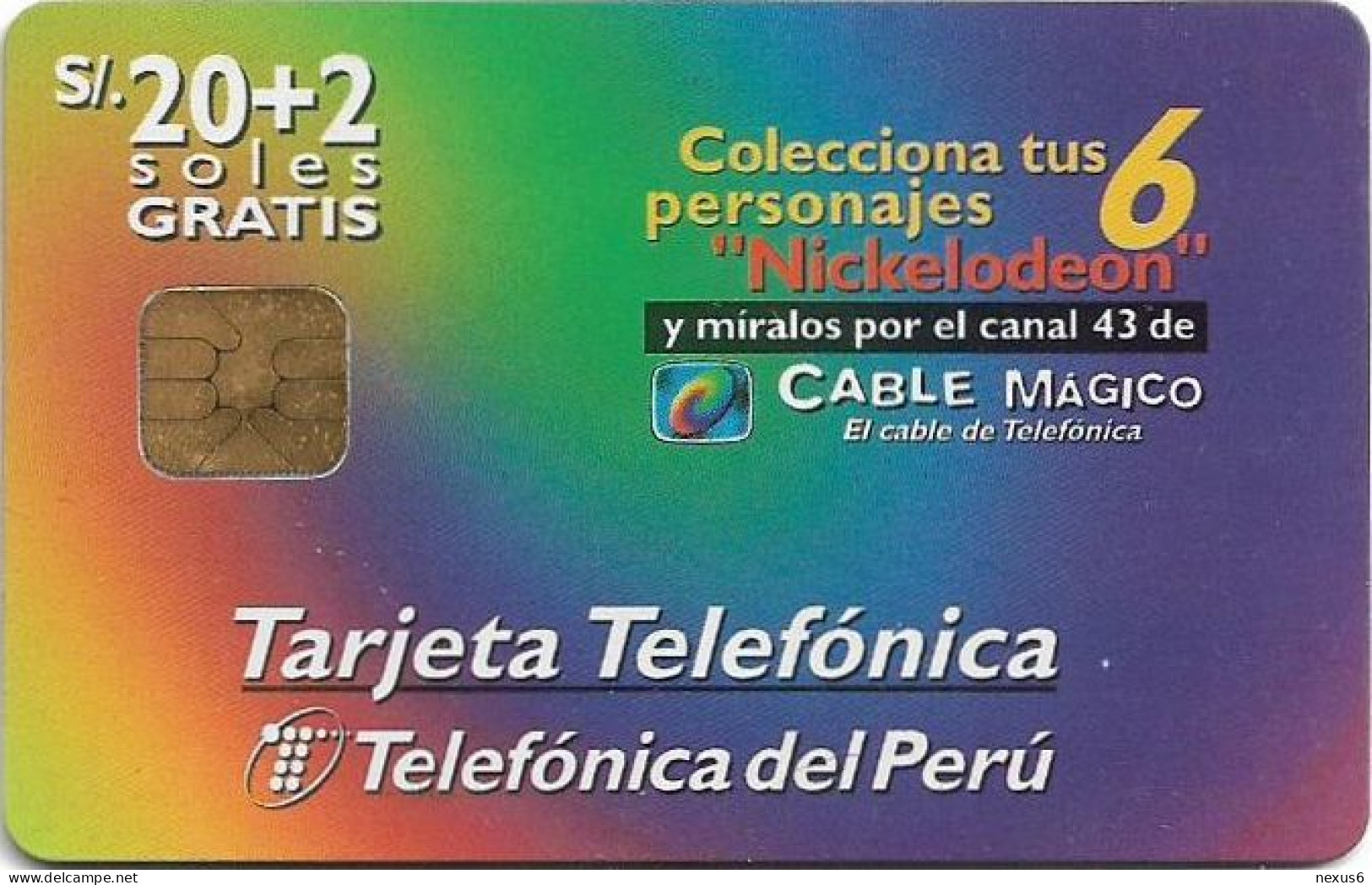 Peru - Telefónica - Nickelodeon, Cable Mágico, Pete & Pete, 20+2 S., 09.1997, Used - Peru