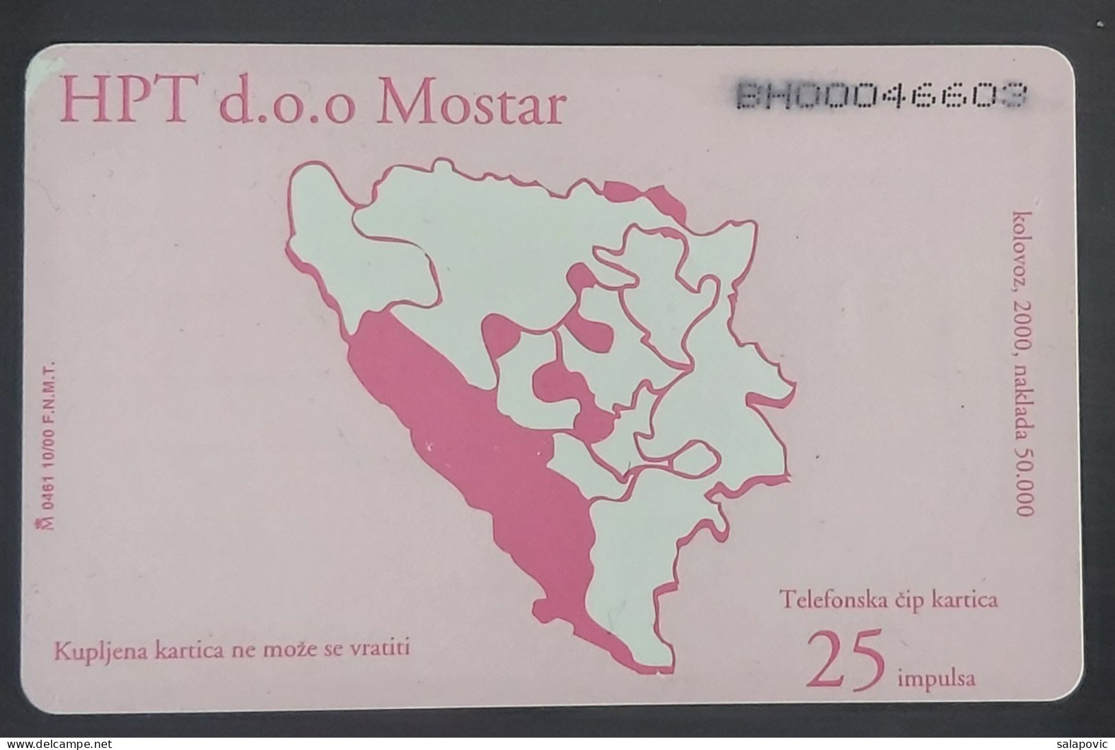 Bosnien Herzegovina - HPT D.o.o Mostar  TK 1/153 - Bosnia