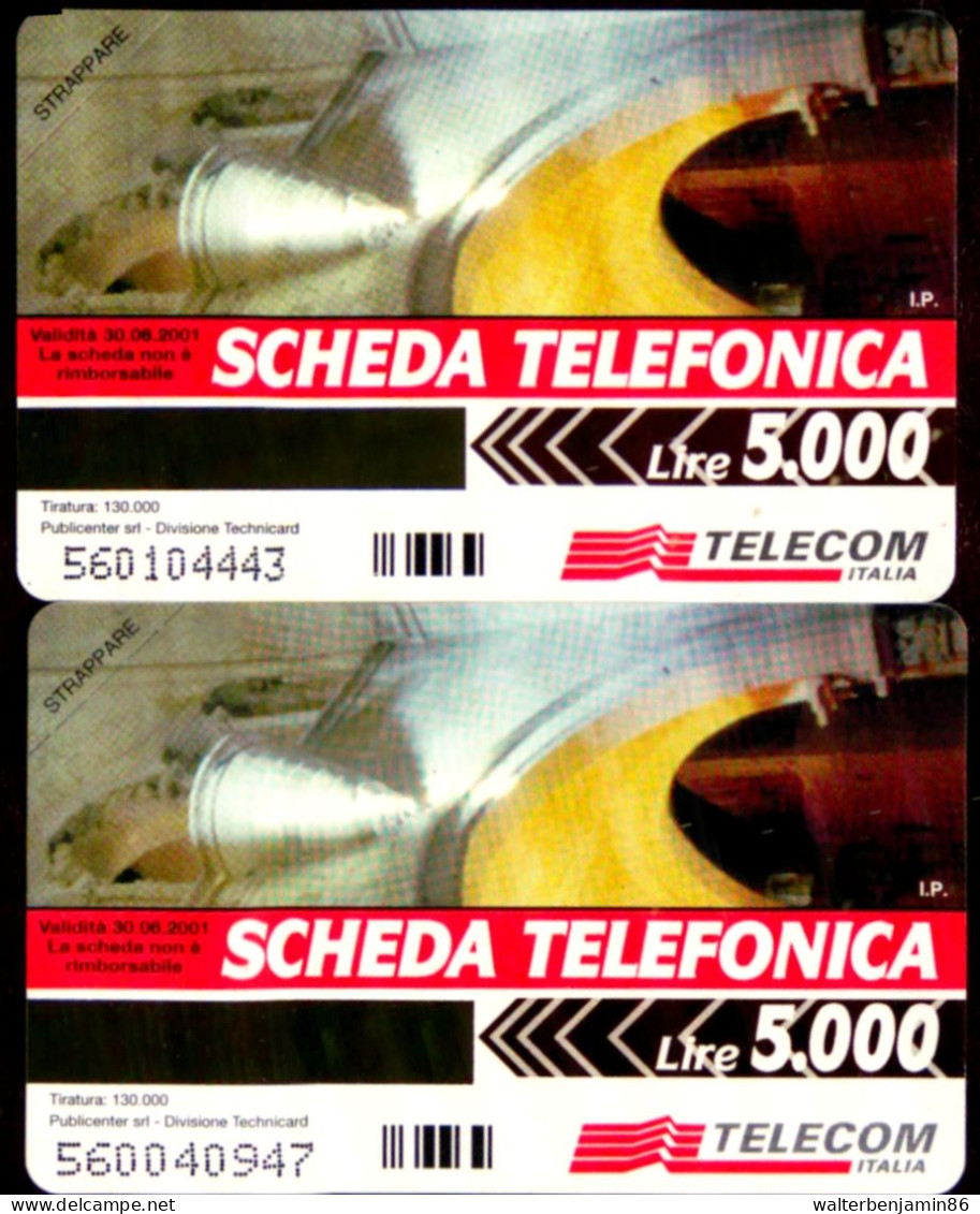 G 956 & 956 A C&C 3058 2 SCHEDE TELEFONICHE NUOVE MAGNETIZZATE BARLETTA VARIETA' OCR CORTO E LUNGO - Erreurs & Variétés