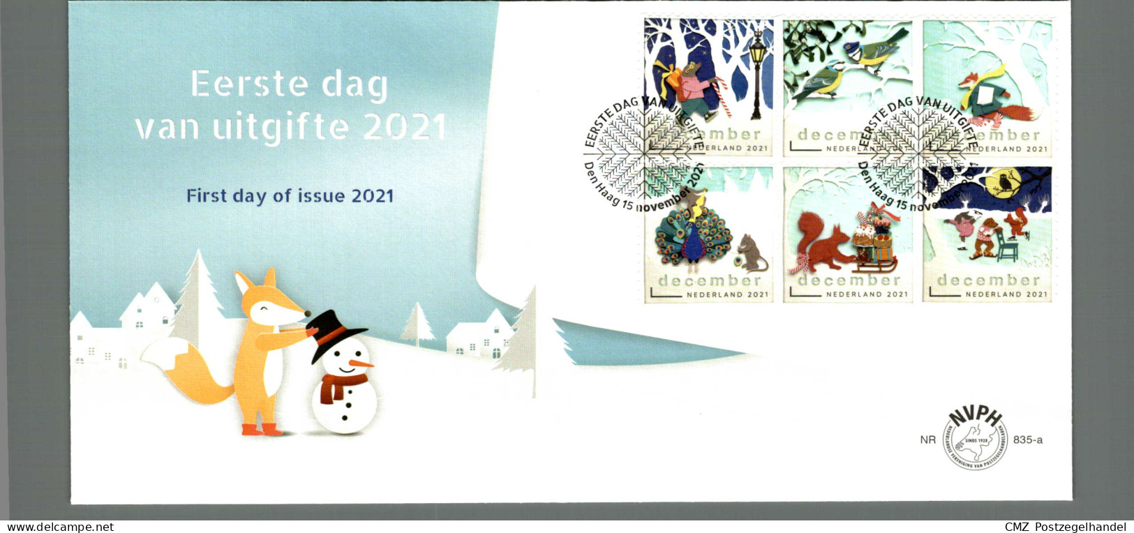 Jaarcollectie FDC Eerstedagenveloppen 2021 Onbeschreven  - Annate Complete