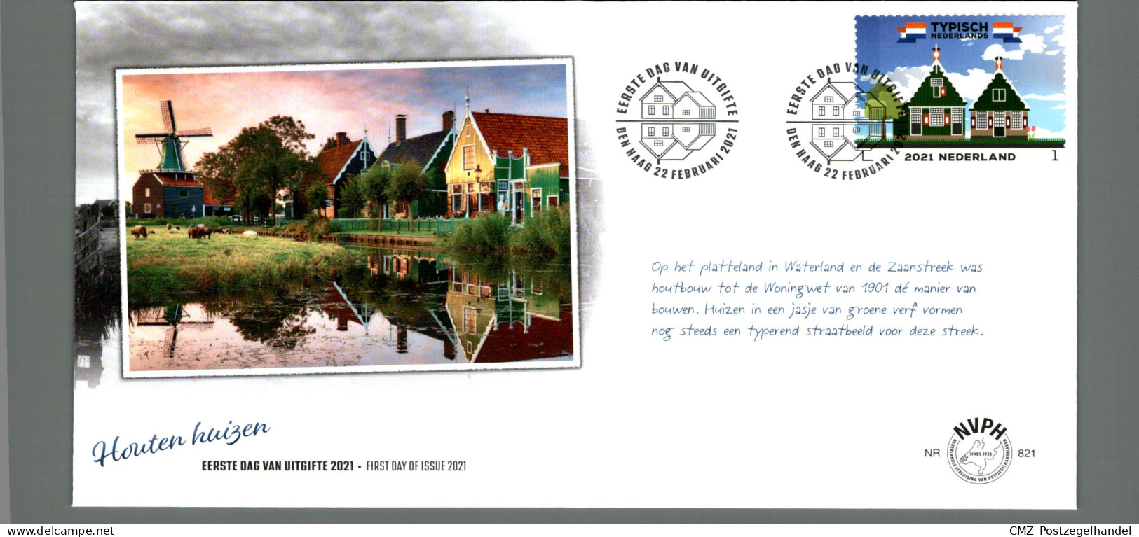 Jaarcollectie FDC eerstedagenveloppen 2021 onbeschreven 