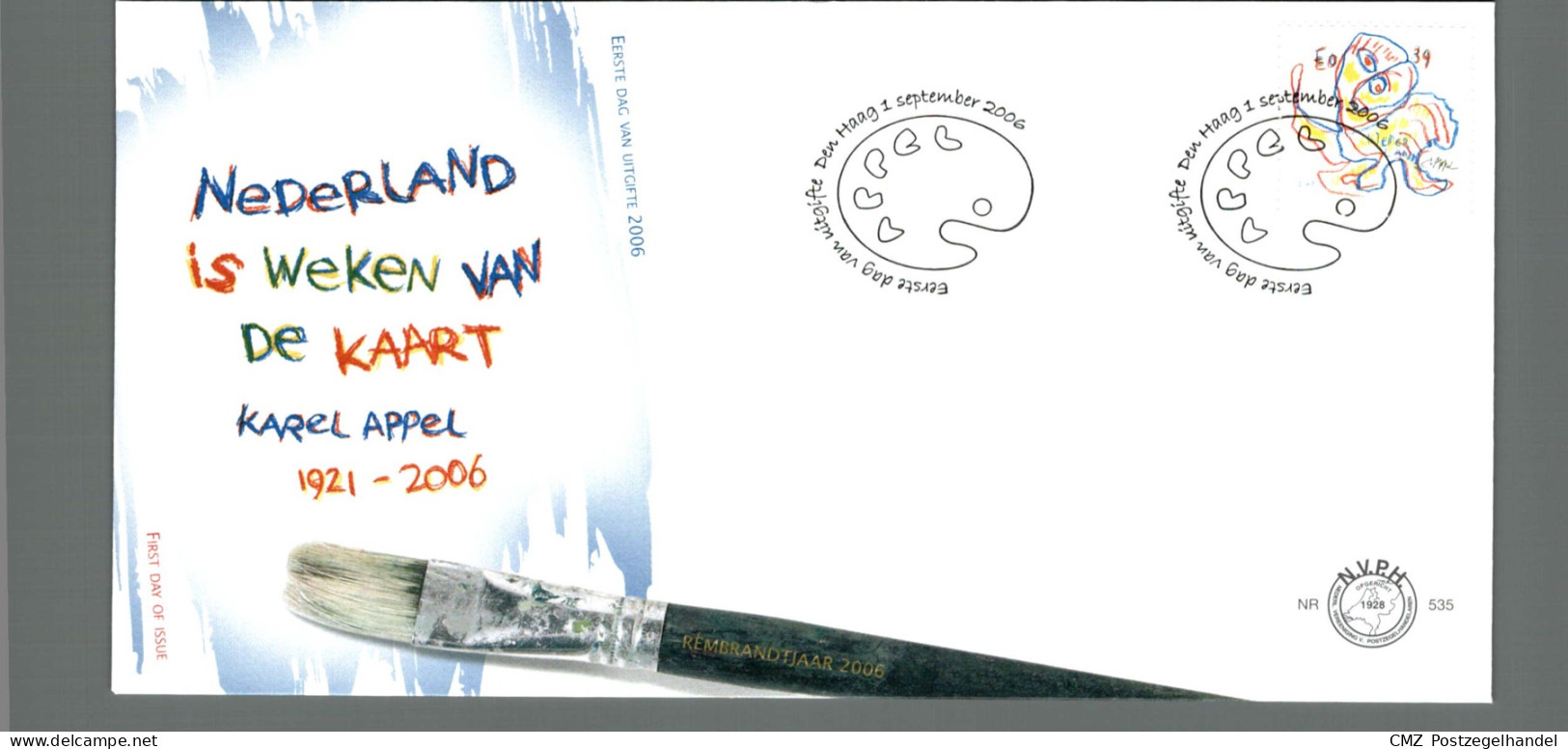 Jaarcollectie FDC eerstedagenveloppen 2004 onbeschreven