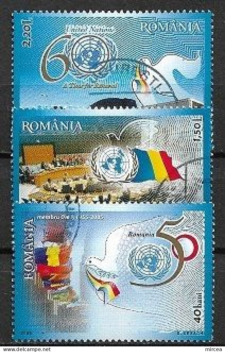 C3980 - Roumanie 2005 - ONU 3v.obliteres - Used Stamps