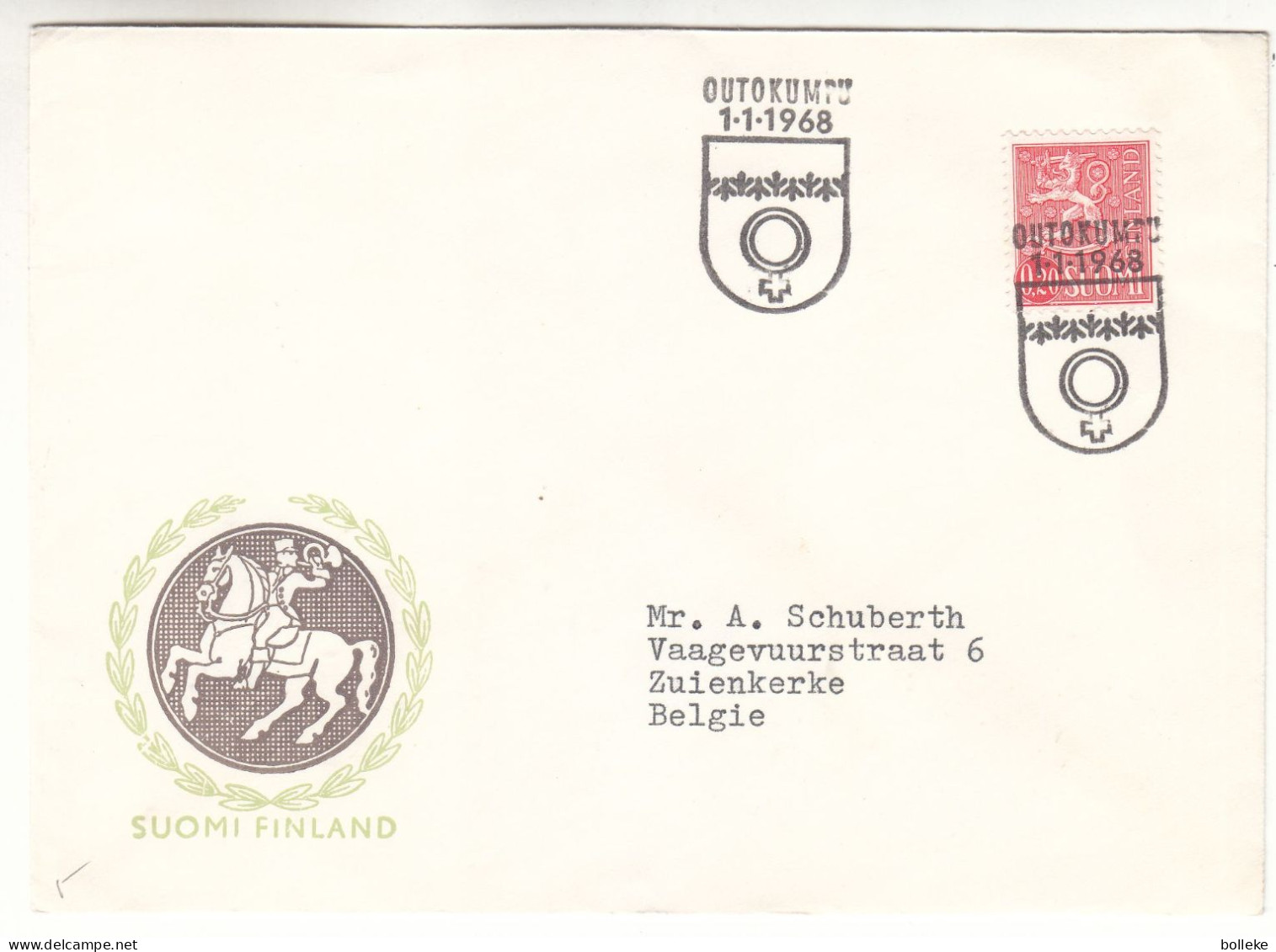 Finlande - Lettre De 1968 - Oblit Autokumpu - - Covers & Documents