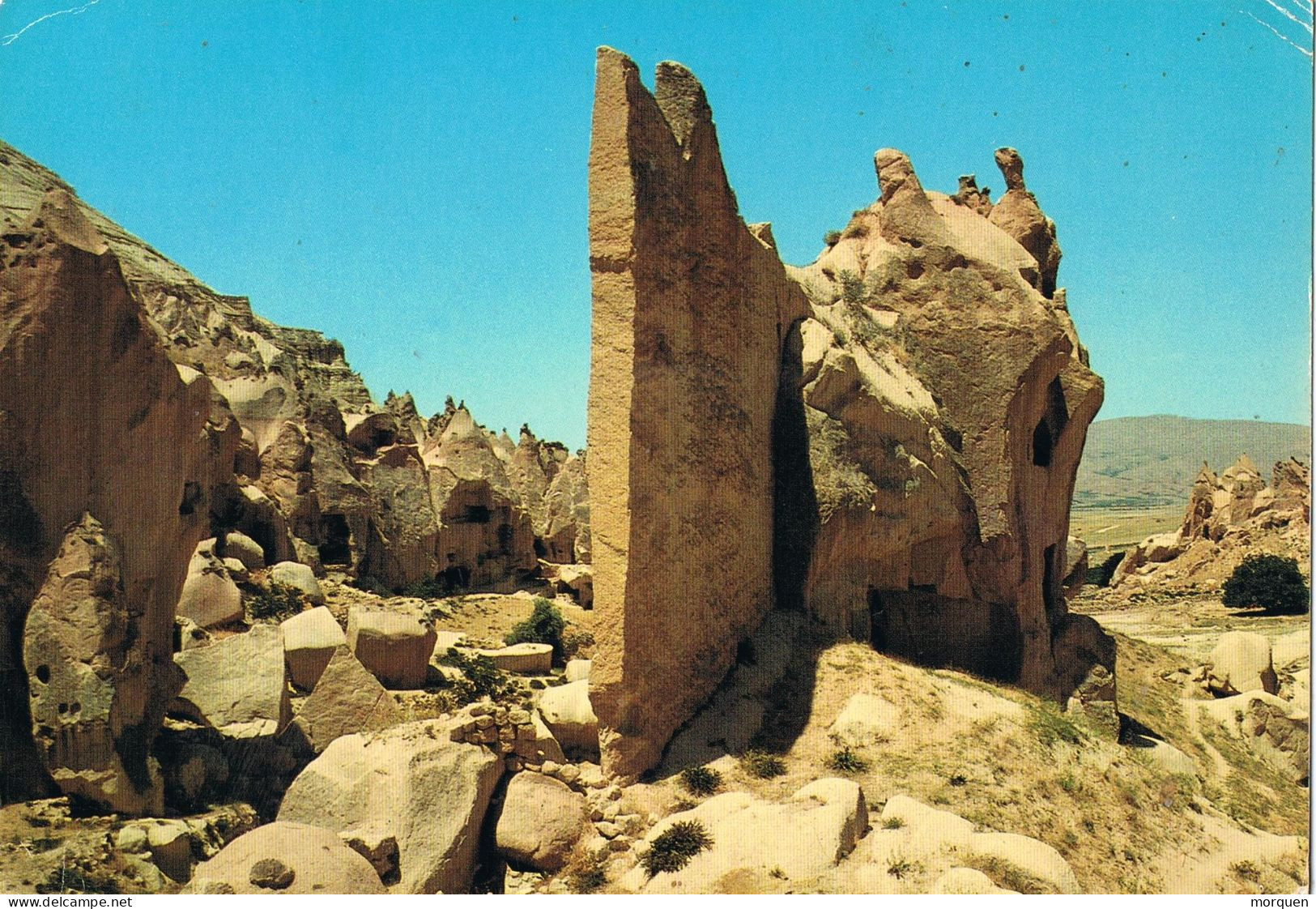 50621. Postal Aerea AVANOS (turquia) 1988. Ruinas VALLE De ZELVE, Casas Trogloditas Capadocia - Lettres & Documents