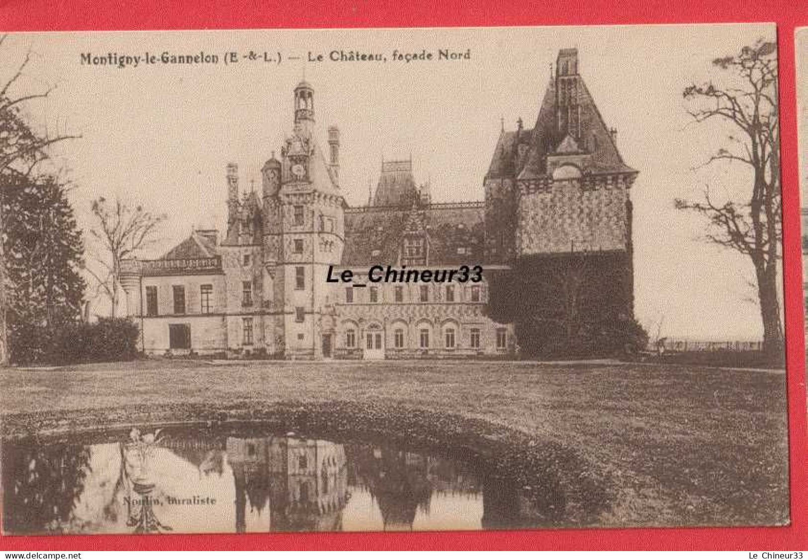 28 - MONTIGNY LE GANNELON---La Chateau Façade Nord - Montigny-le-Gannelon