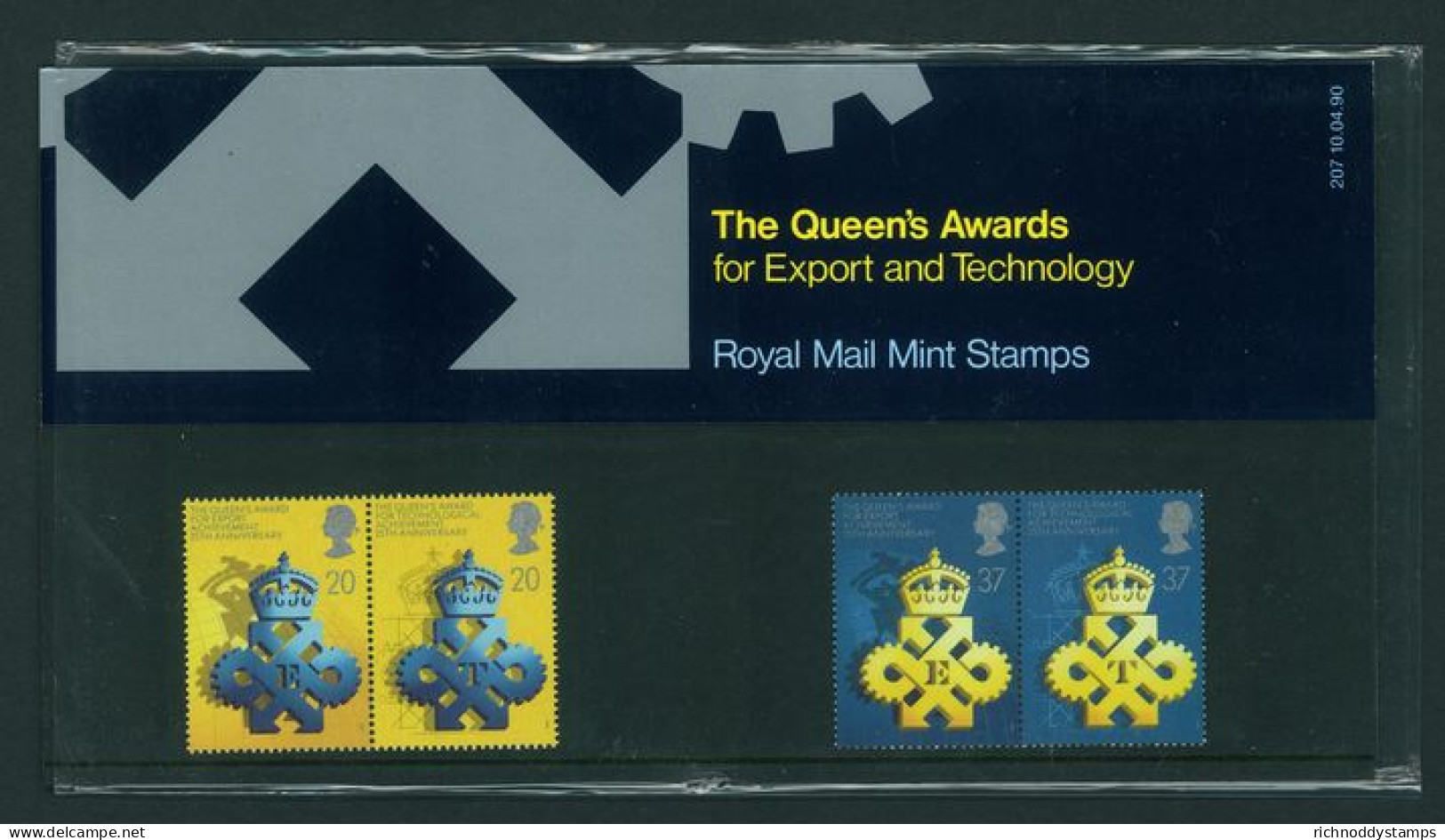 1990 25th Anniv Of Queen's Awards For Export And Technology Presentation Pack. - Presentation Packs