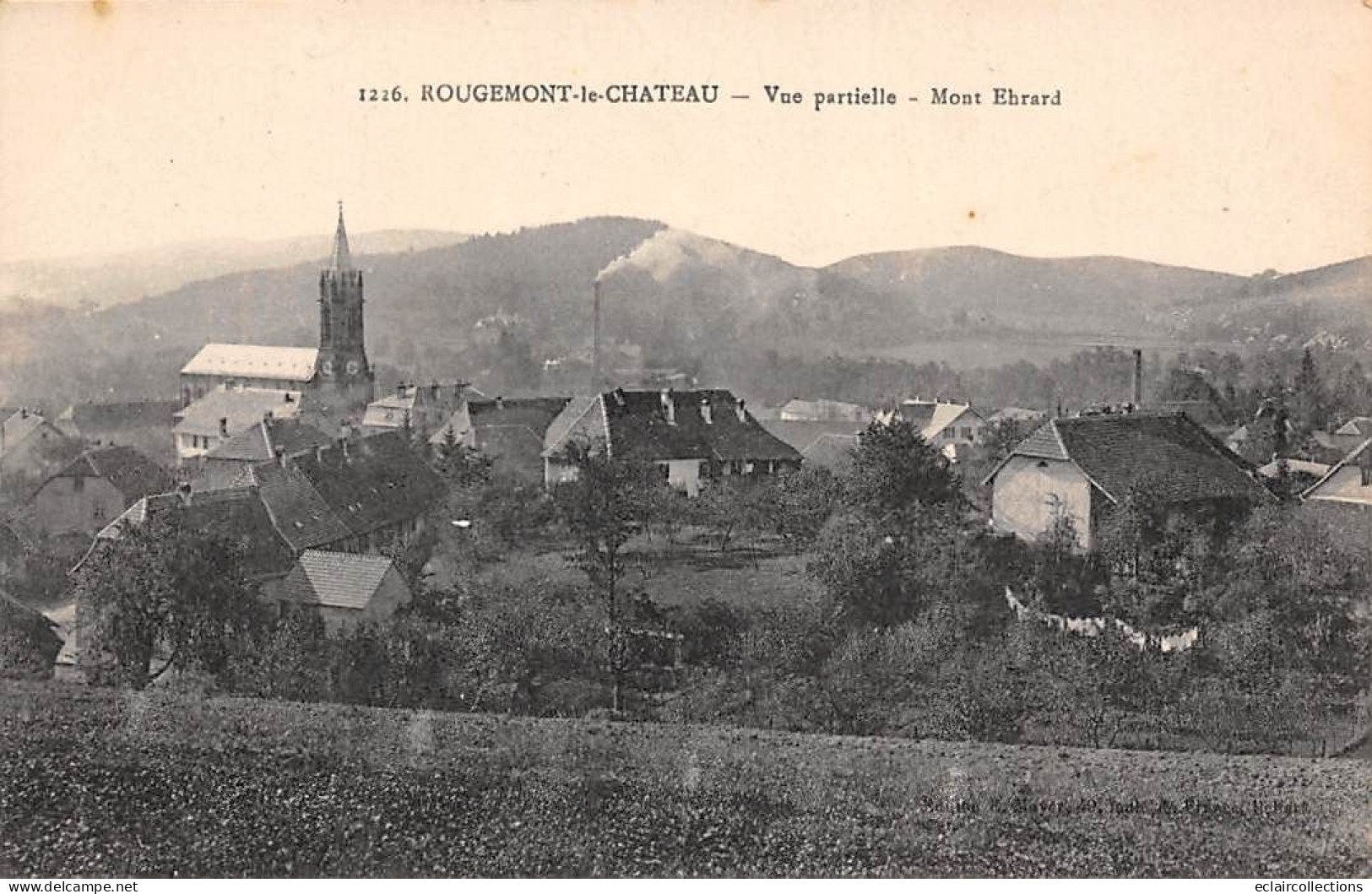 Rougemeont Le Château          90     Vue Générale . Mont Ehrard          (voir Scan) - Rougemont-le-Château