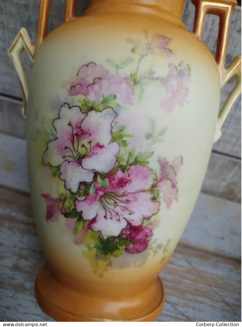 Paire de Vases Art Nouveau Porcelaine Victoria Austria