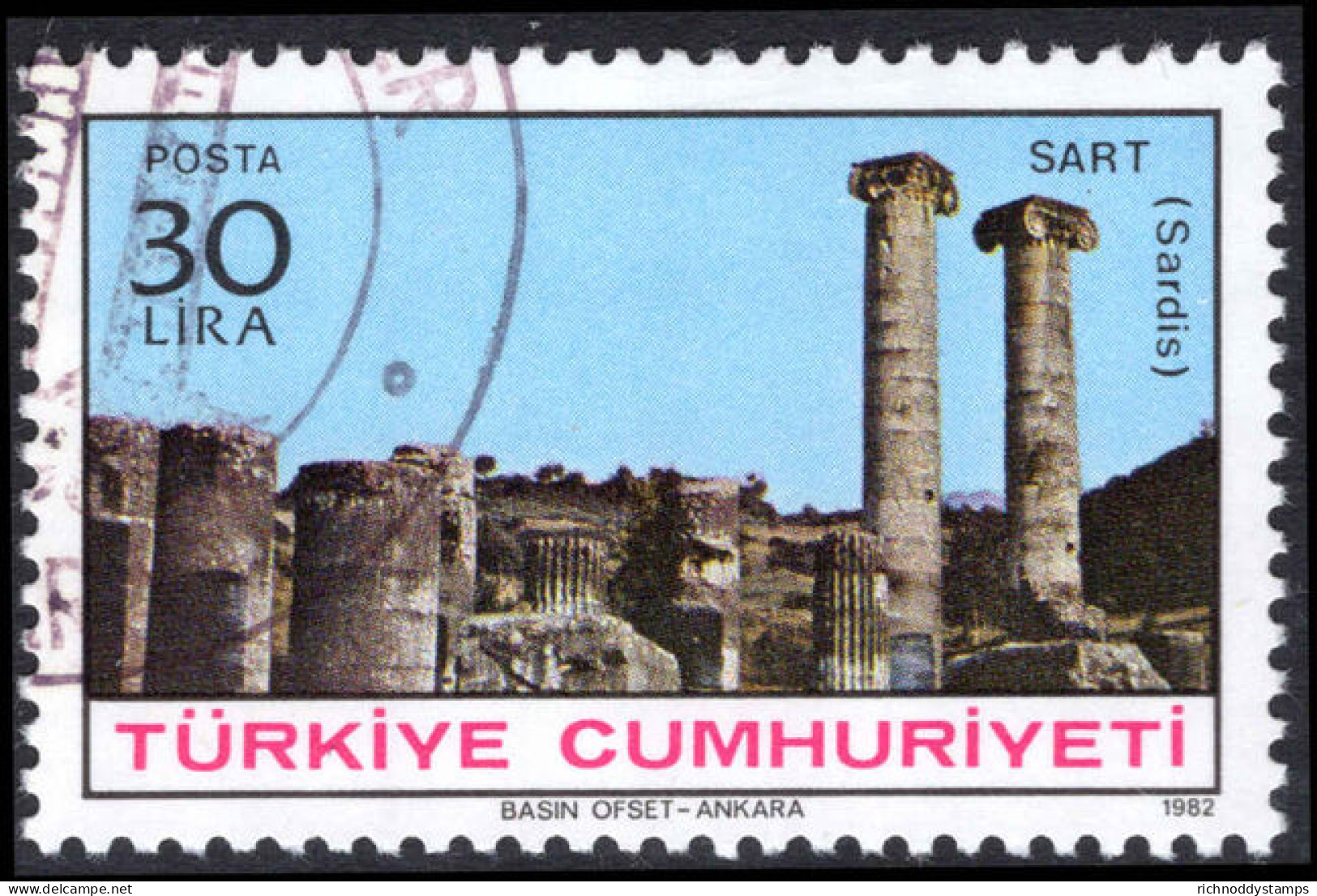 Turkey 1982 Ancient Cities Fine Used. - Gebraucht