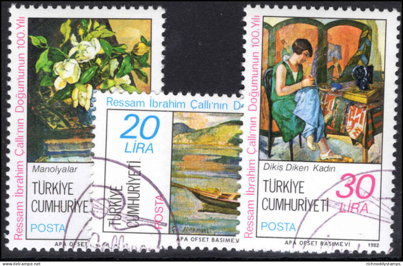 Turkey 1982 Ibrahim Calli Fine Used. - Used Stamps