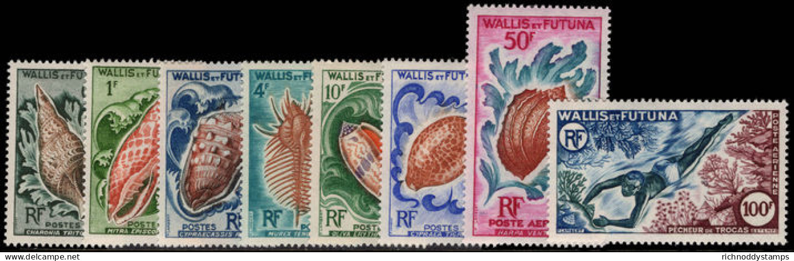 Wallis And Futuna 1962-63 Marine Fauna Unmounted Mint. - Unused Stamps