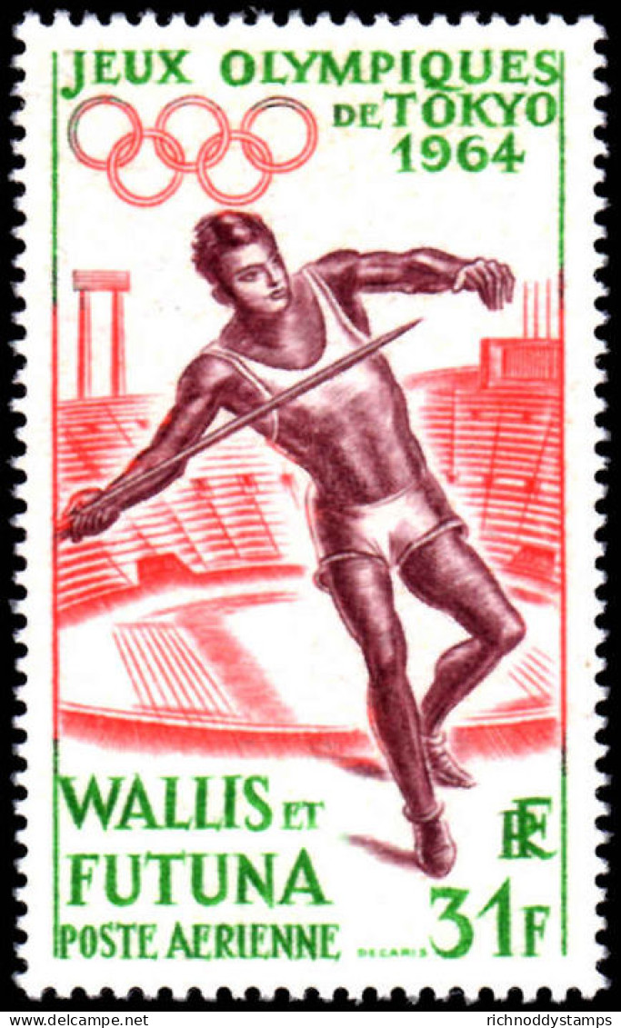 Wallis And Futuna 1964 Olympics Lightly Mounted Mint. - Unused Stamps