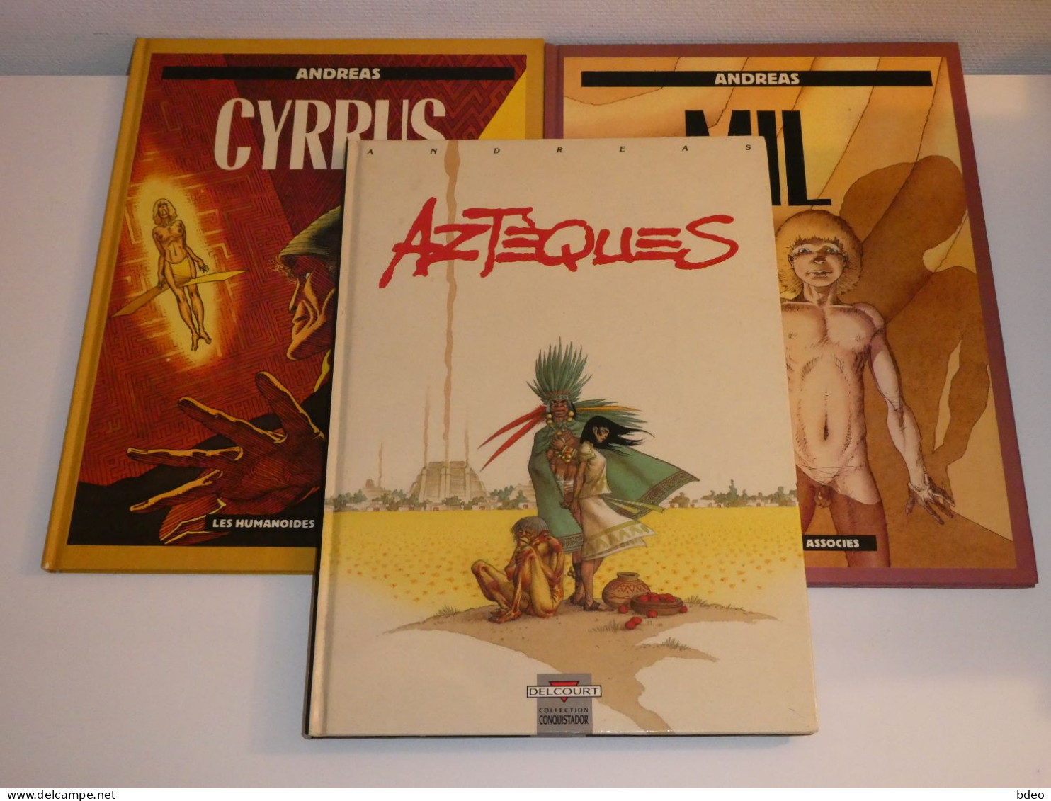 LOT 3 ANDREAS / AZTEQUES / MIL / CYRRUS / TBE - Lots De Plusieurs BD