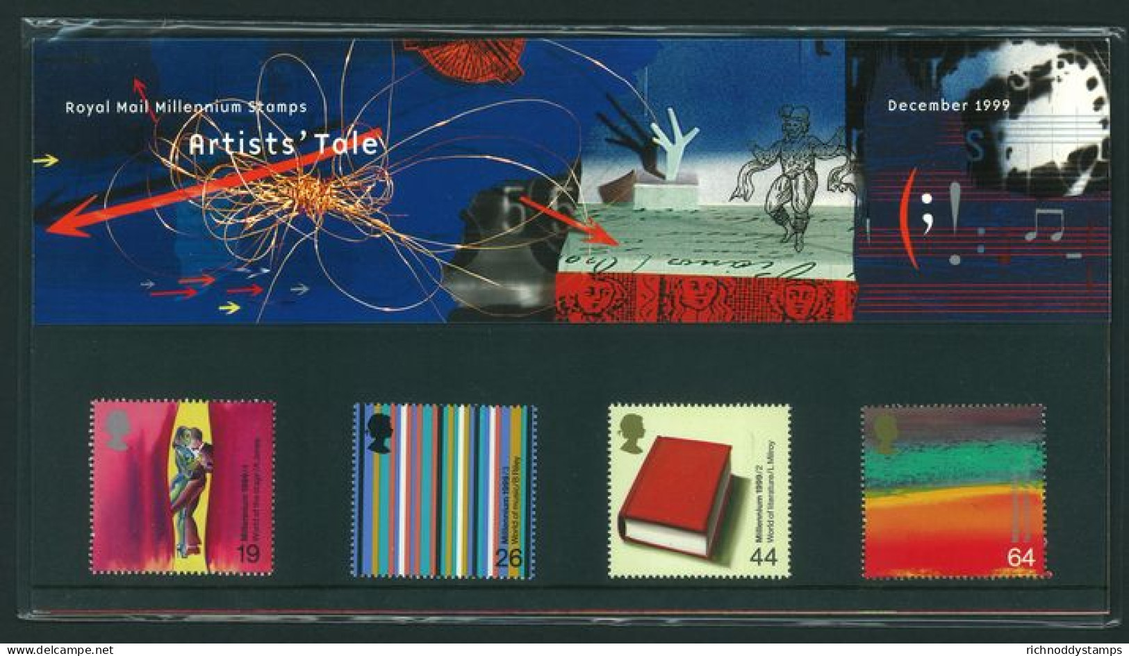 1999 The Millennium Series. The Artists' Tale Presentation Pack. - Presentation Packs