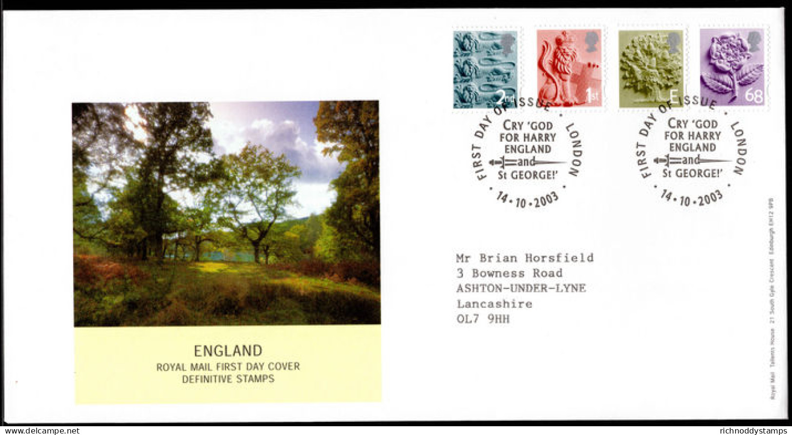 2004-15 Definitive First Day Cover. - Angleterre