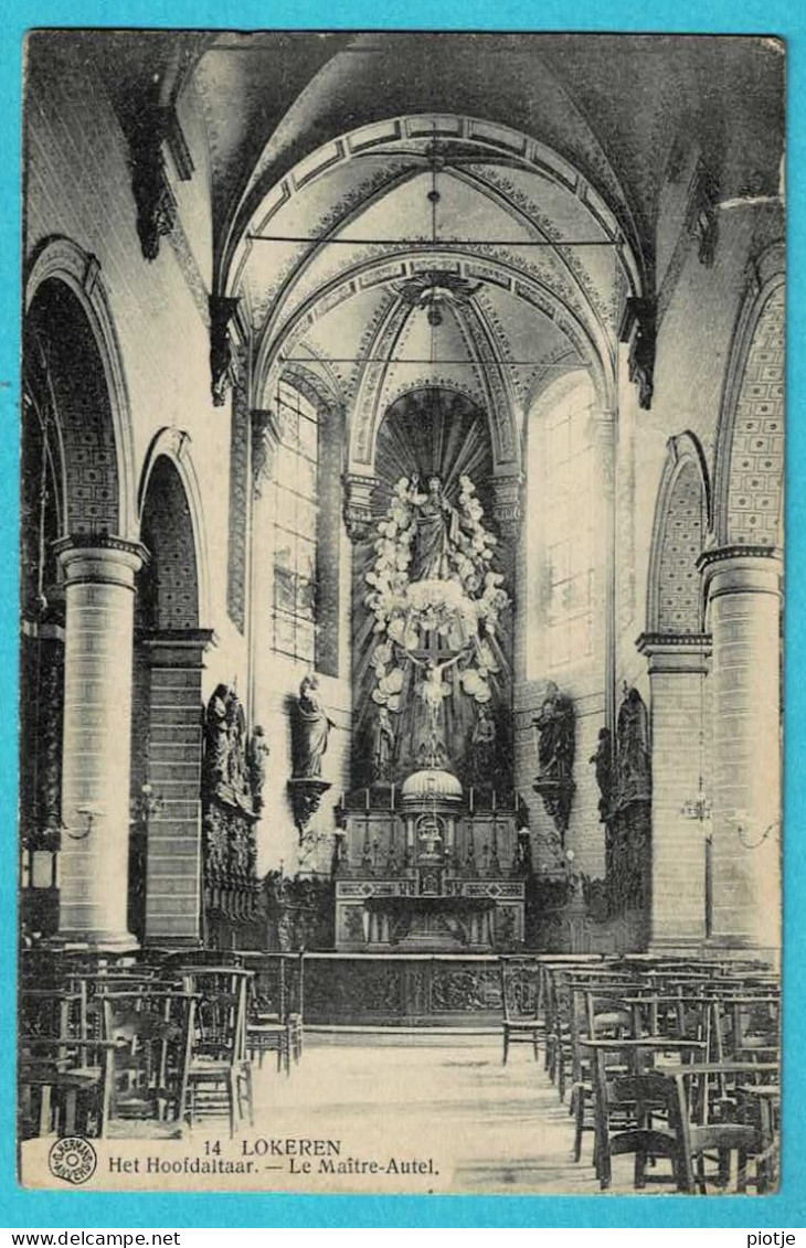 * Lokeren (Waasland - Oost Vlaanderen) * (G. Hermans, Nr 14) Hoofdaltaar, Le Maitre Autel, Intérieur De L'église, Kerk - Lokeren
