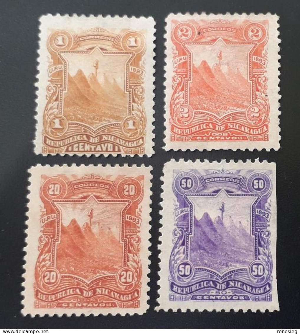 1893, Lot De 4, MH - Nicaragua