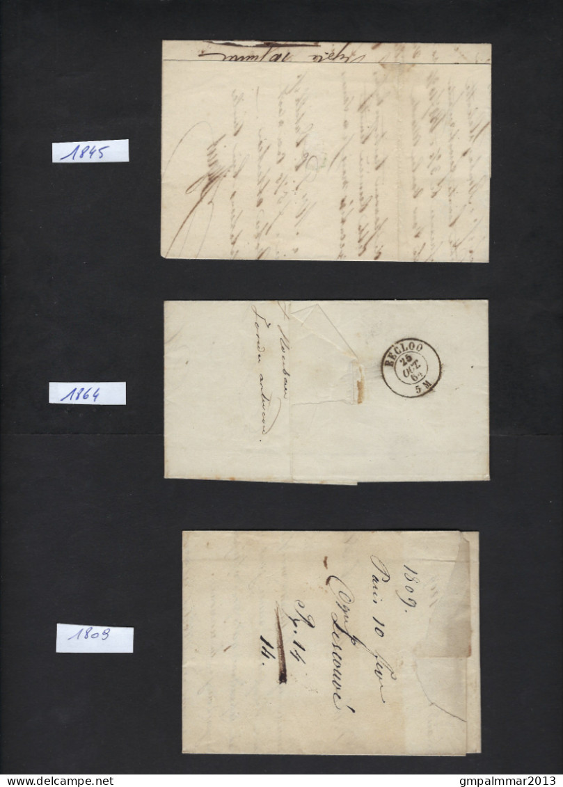 6 Voorlopers Periode Tussen 1809 En 1864 Met O.a. 1 X Stempel MIDI  ; Details En Staat Zie 4 Scans ! LOT 357 - Andere & Zonder Classificatie