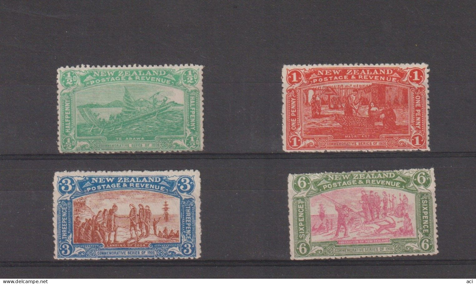 New Zealand 121-4  1906  Christchurch Exhibition ,mint ,Euro 250,00 - Unused Stamps