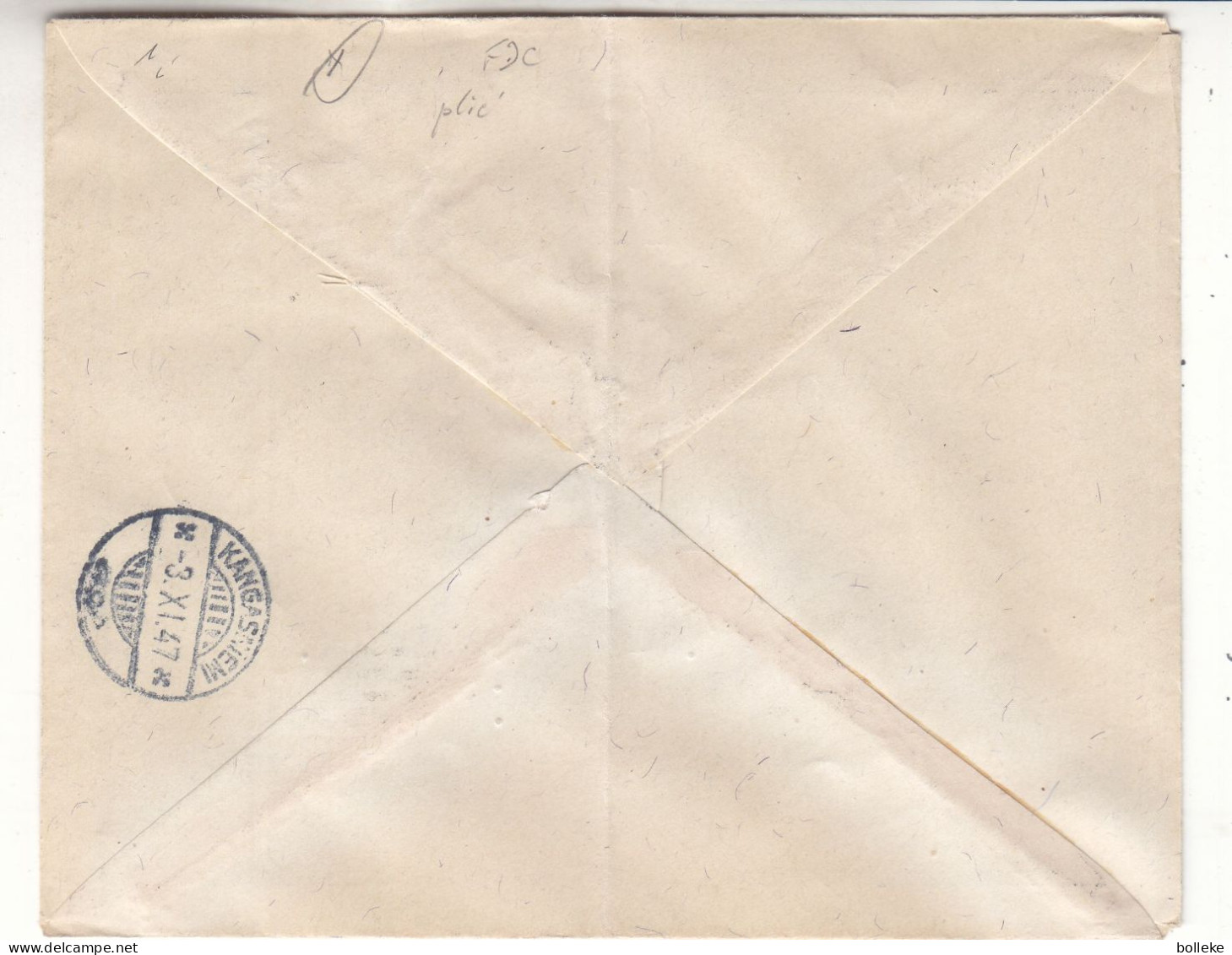 Finlande - Lettre FDC De 1947 ° - GF - Oblit Helsinki - Exp Vers Kangasniemi - - Lettres & Documents