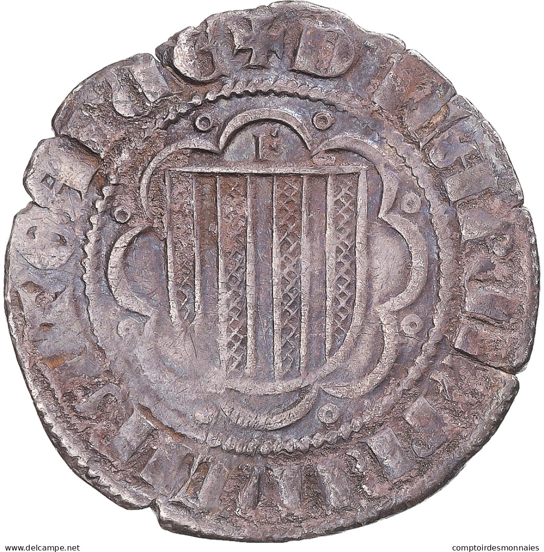 Monnaie, Italie, Frédéric III D'Aragon, Pierreale, 1296-1337, Messina, TTB - Monnaies Féodales