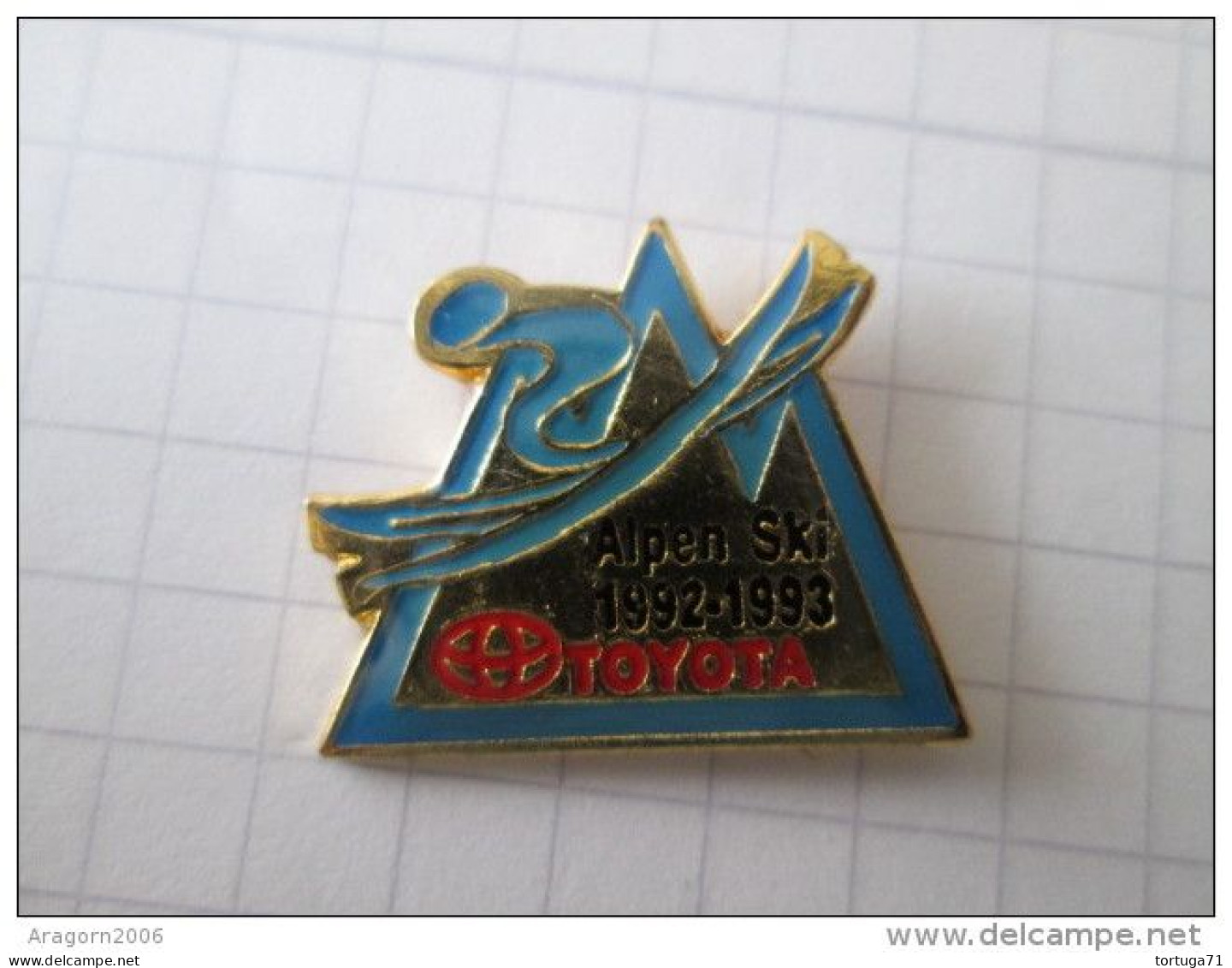 Toyota Pin Ansteckknopf Alpen Ski 1992 1993 - Toyota