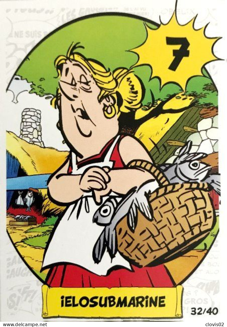 Carte N°32 IELOSUBMARINE Astérix Imbattable Cora 2023 - Other & Unclassified