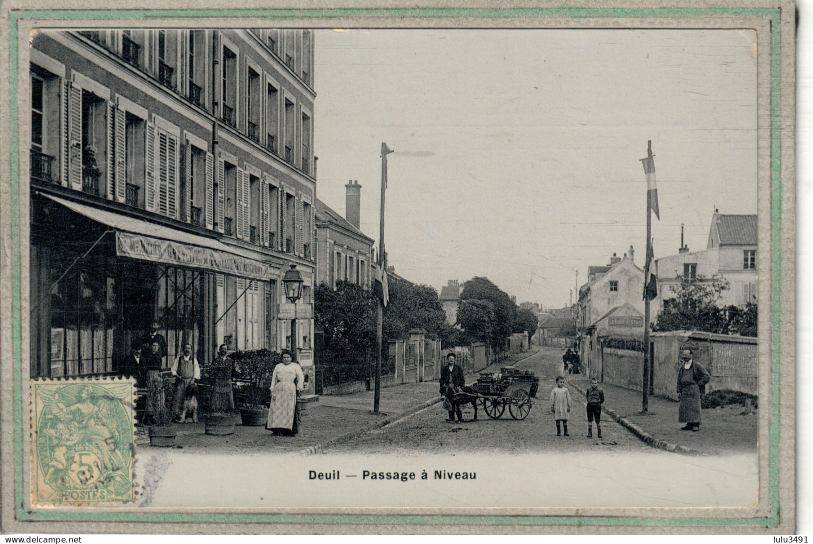 CPA (95) DEUIL - Aspect Du Quartier Du Passage à Niveau En 1907 - Deuil La Barre