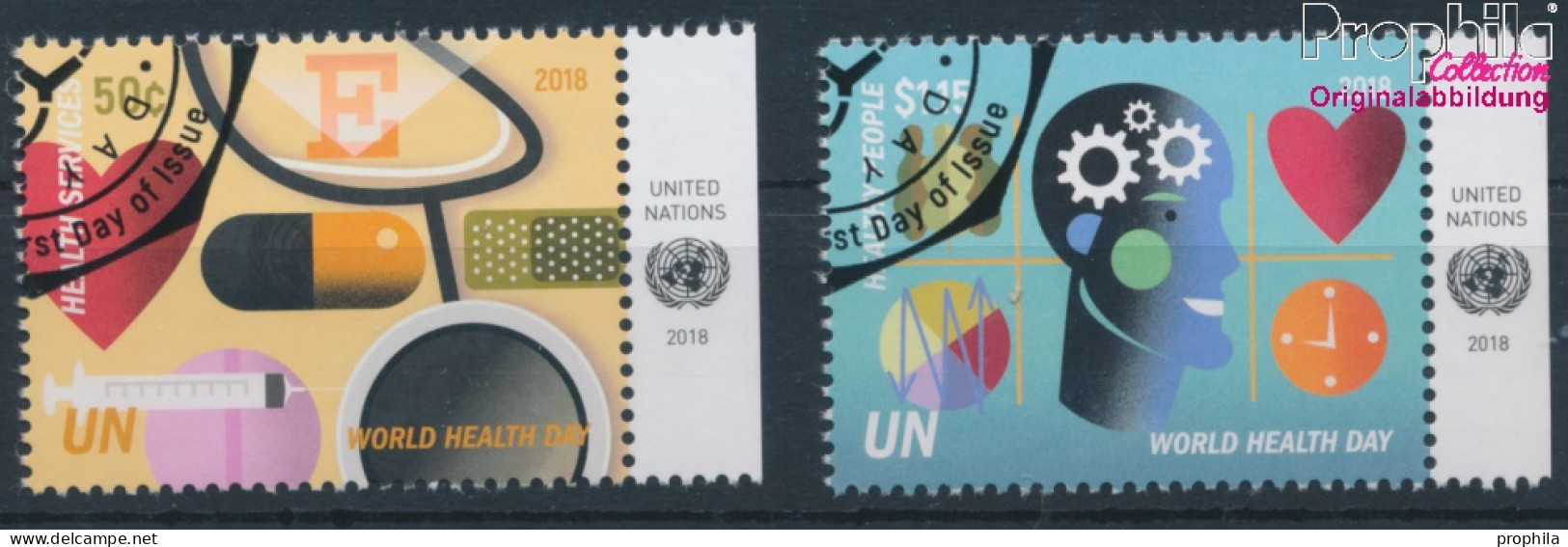 UNO - New York 1657-1658 (kompl.Ausg.) Gestempelt 2018 Weltgesundheitstag (10130323 - Usati