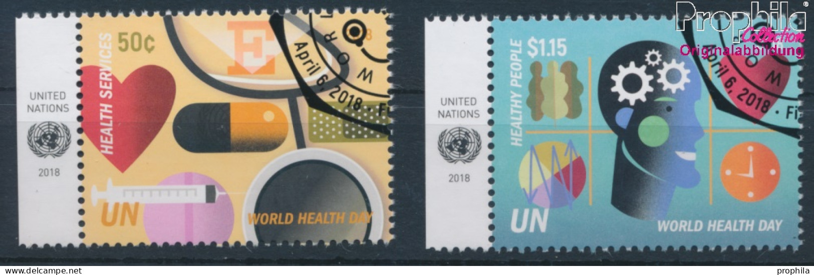 UNO - New York 1657-1658 (kompl.Ausg.) Gestempelt 2018 Weltgesundheitstag (10130324 - Usati