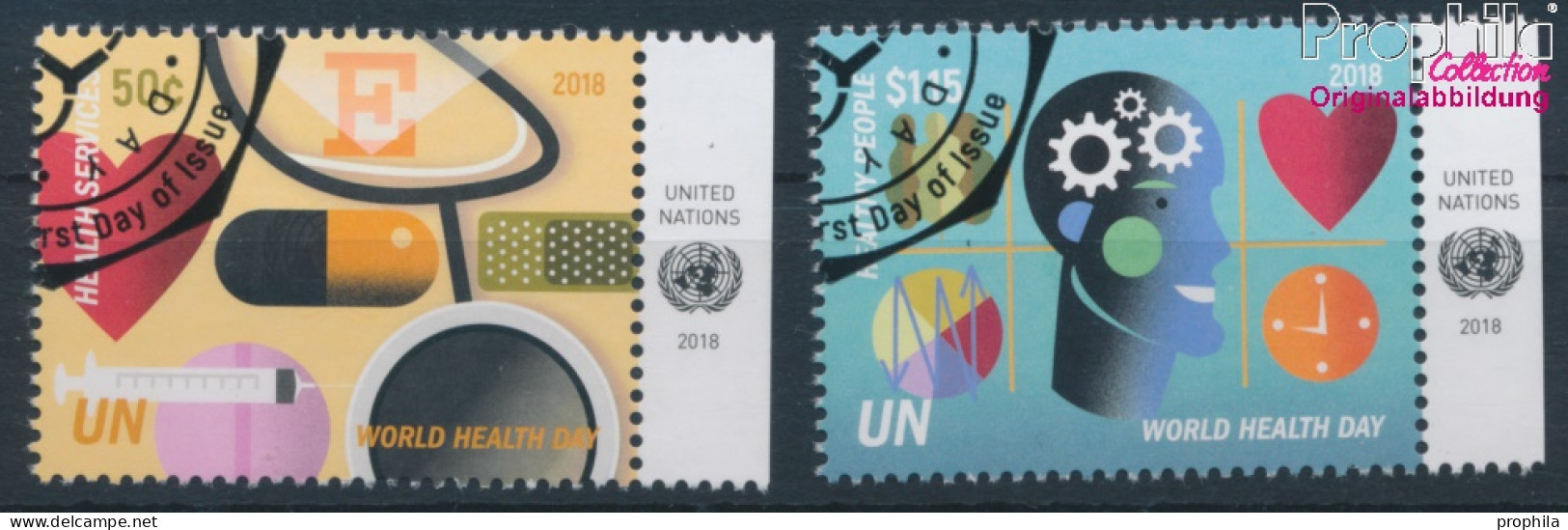 UNO - New York 1657-1658 (kompl.Ausg.) Gestempelt 2018 Weltgesundheitstag (10130331 - Usati