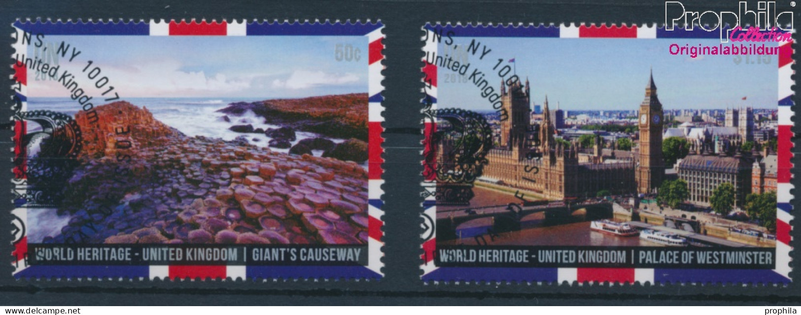 UNO - New York 1664-1665 (kompl.Ausg.) Gestempelt 2018 UNESCO Welterbe (10130249 - Usati