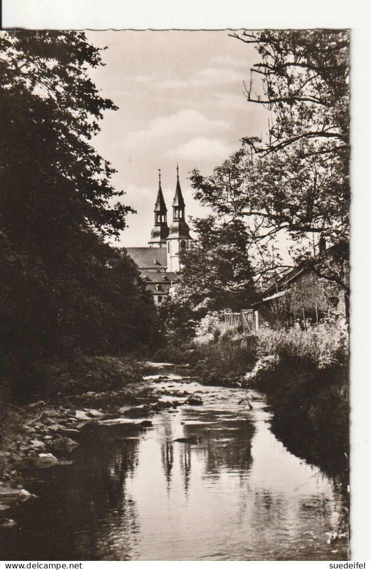 Prüm  Bachbett Der Prüm Mit Basilika - Prüm